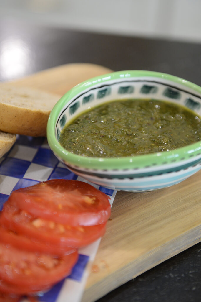 Easy Basil Pesto with Toasted Pine Nuts